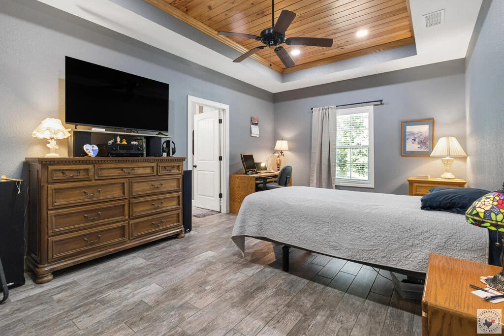 Primary bedroom at 1100 N FM 992