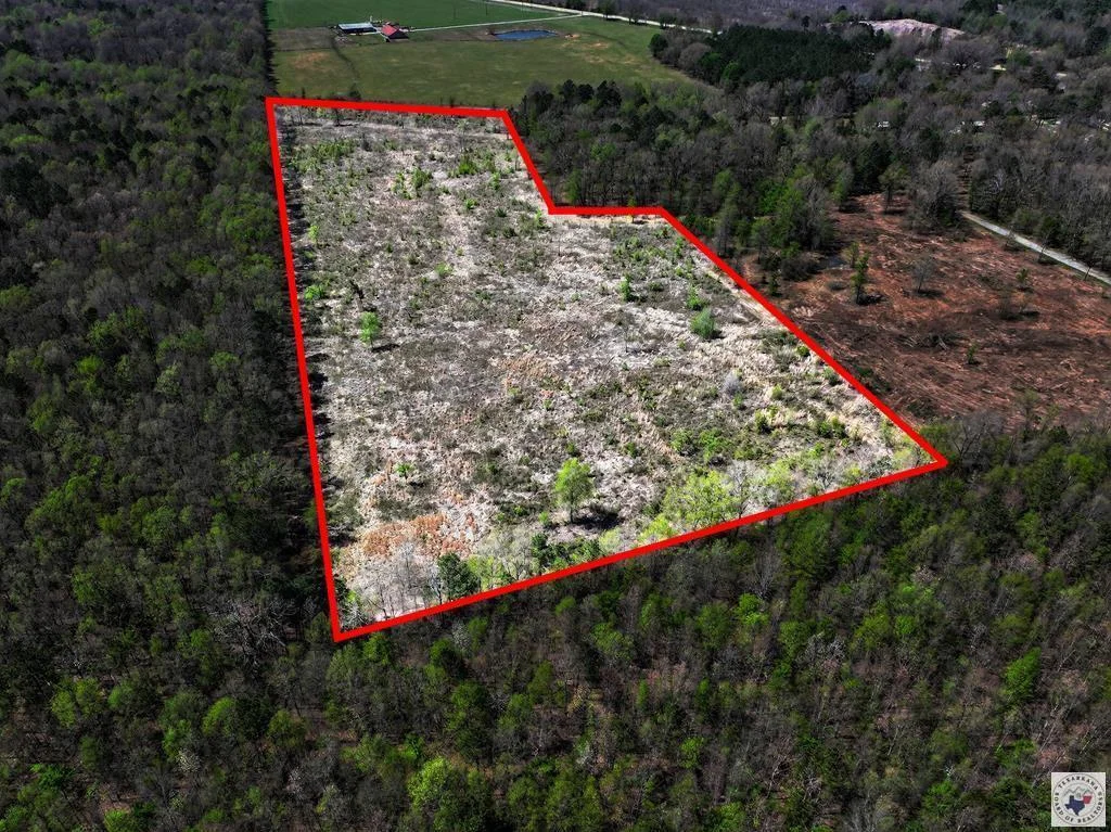 Aerial view with approximate boundary lines at County Road 4223